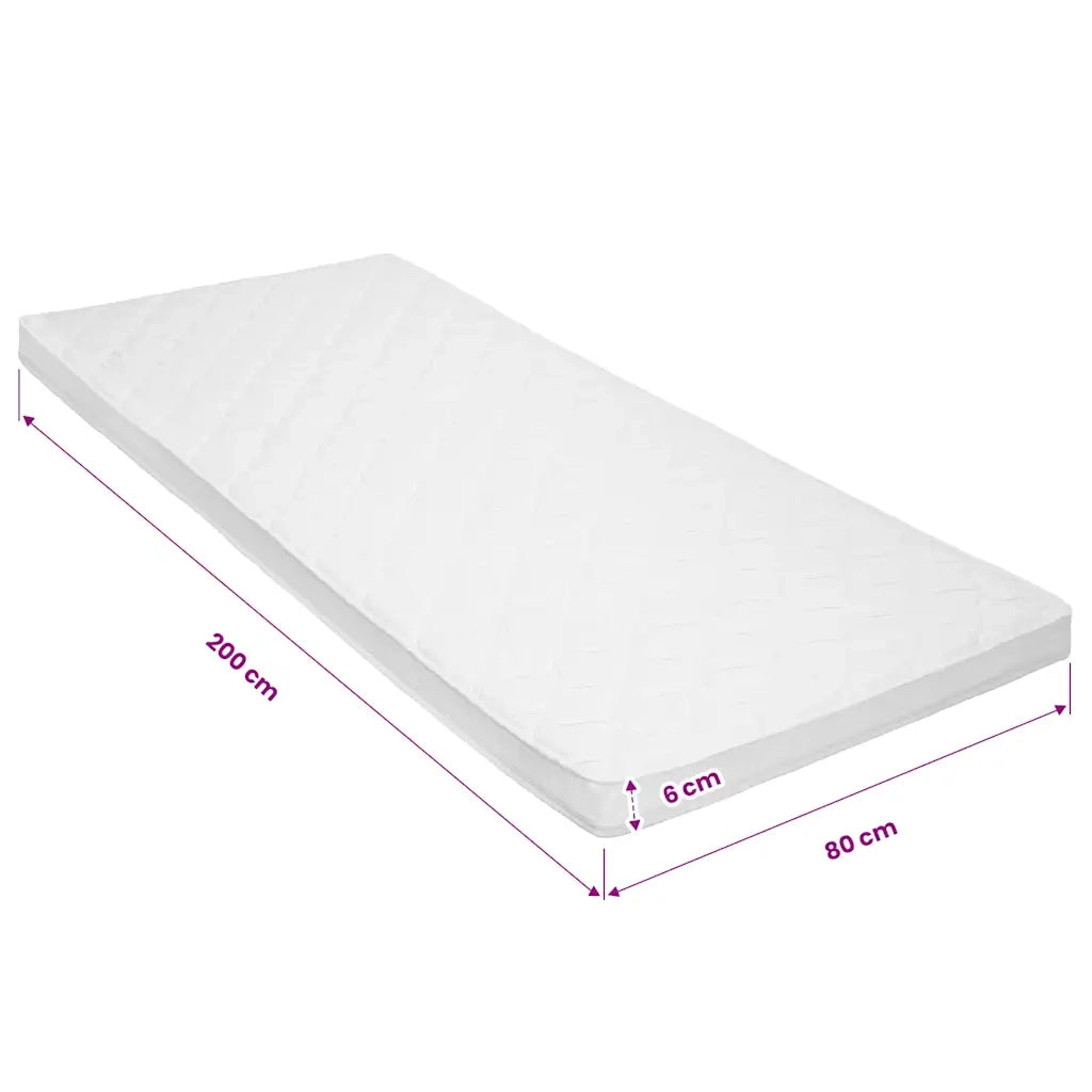 Coprimaterasso 80x200cm Schiuma a Freddo Superficie a Onde 6 cm 282768