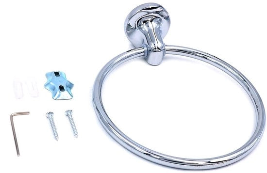 Accessori per la doccia - Manico per asciugamano autofissante - Anello per asciugamano - Acciaio inossidabile - Senza foratura - Accessori per la doccia - Sostiene fino a 10 kg