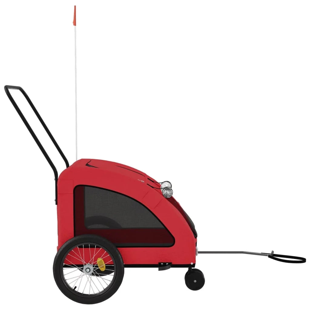 Rimorchio/carrello per animali domestici rosso 02_0044352
