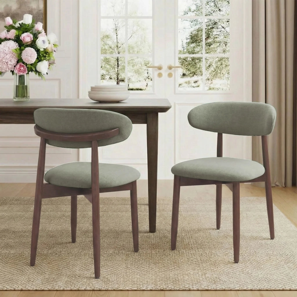 Set di 6 Sedie, Stile Moderno, Ideali per Sala da Pranzo e Cucina - Verde