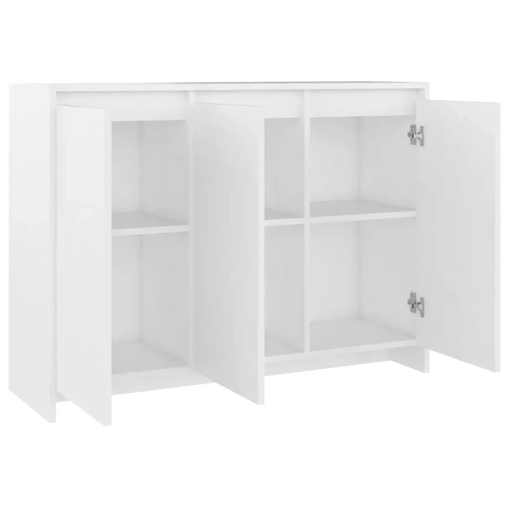 Credenza | Madia | Buffet da pranzo | Armadio da pranzo Bianca 102x33x75 cm in Truciolato
