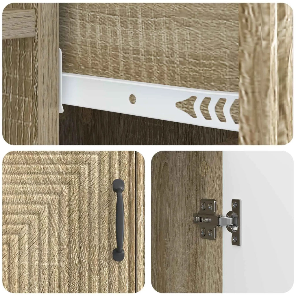 Credenza Rovere Sonoma 66 x 34,5 x 89,5 cm Legno ingegnerizzato 894857