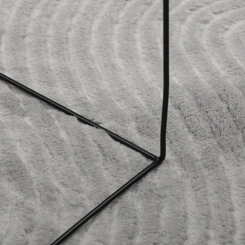 Tappeto del soggiorno | Tappeto IZA a Pelo Corto Aspetto Scandinavo Grigio 200x280 cm