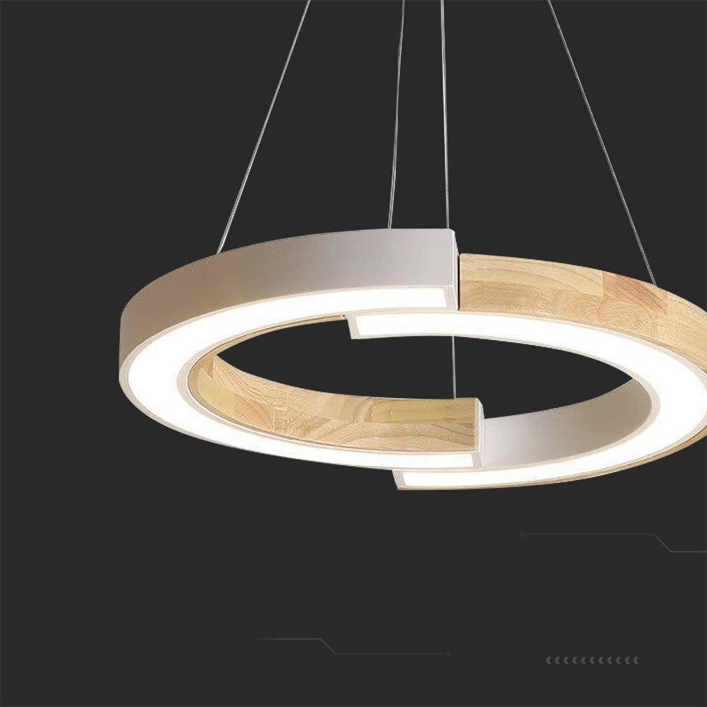 Lampada sospensione LED 32W 4000lm 3000K legno V-TAC