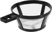 Filtro per caffè riciclabile con manico per filtro caffettiera, opzione sostenibile con filtro a maglia fine.