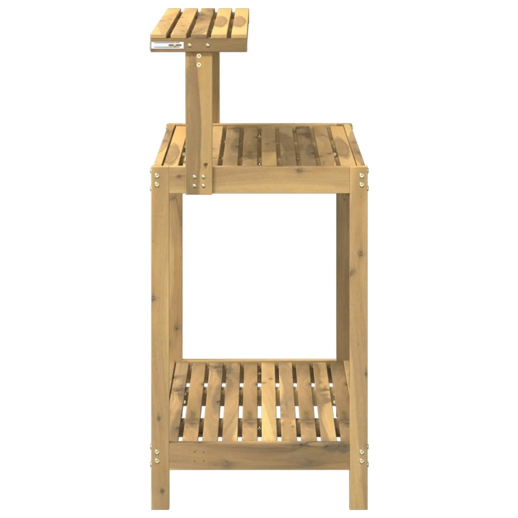 Banco da Giardinaggio Esterno 86,5 x 48,5 x 106 cm Bianco 903085