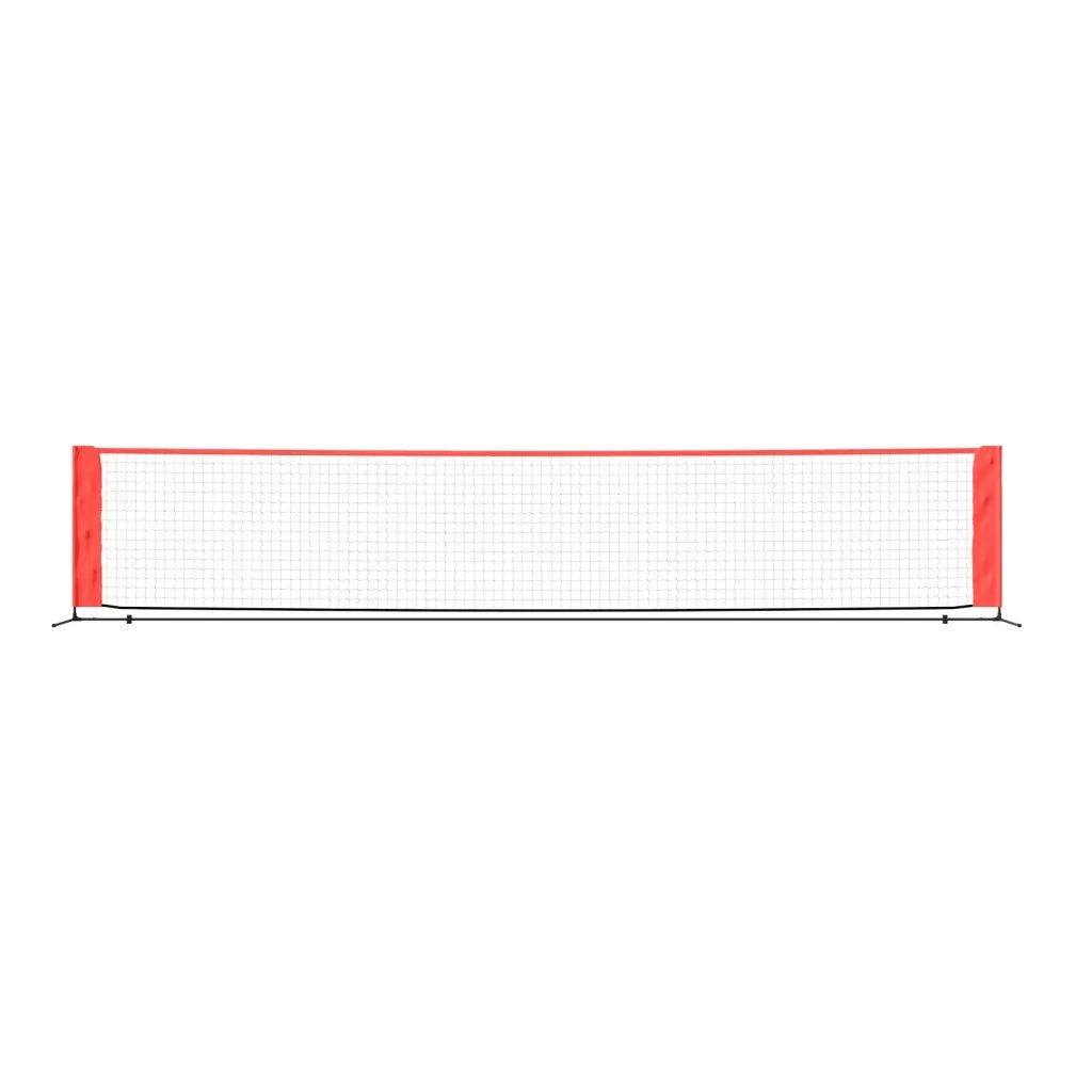 Rete da Tennis Nera e Rossa 500x100x87 cm in Poliestere 93758