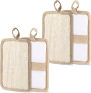Saponi di Loofah Naturali - Pannelli Esfolianti - Struccanti per il Corpo - Saponi per Bagno e Doccia Luffa - Peeling Profondo Pulente - Donna Uomo