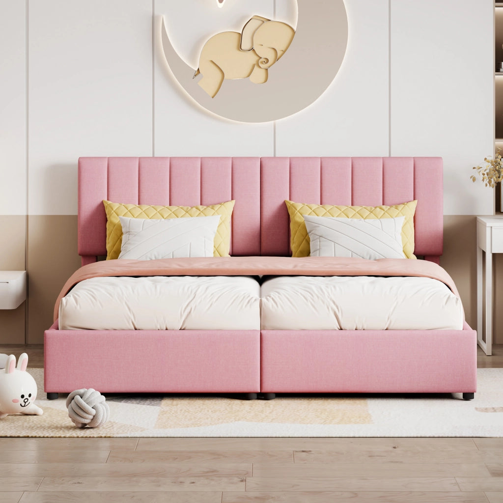 Letto Contenitore 180x200 cm; Letto Matrimoniale; Divisibile in 2. con Rialzo
