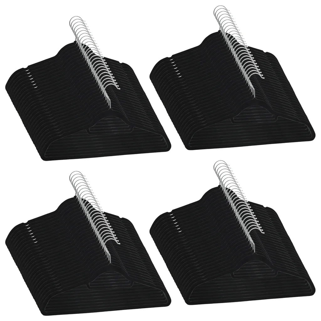 Set Appendiabiti 100 pz Antiscivolo Nero in Velluto CFW5093934