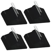 Set Appendiabiti 100 pz Antiscivolo Nero in Velluto CFW5093934
