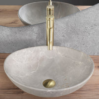 Lavabo Da Appoggio Rea Sofia Beige Matt