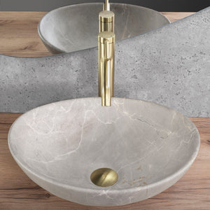 Lavabo Da Appoggio Rea Sofia Beige Matt