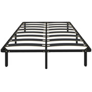 Letto contenitore matrimoniale 160x200 ¨C zephmum ¨C nero struttura metallo rete doghe