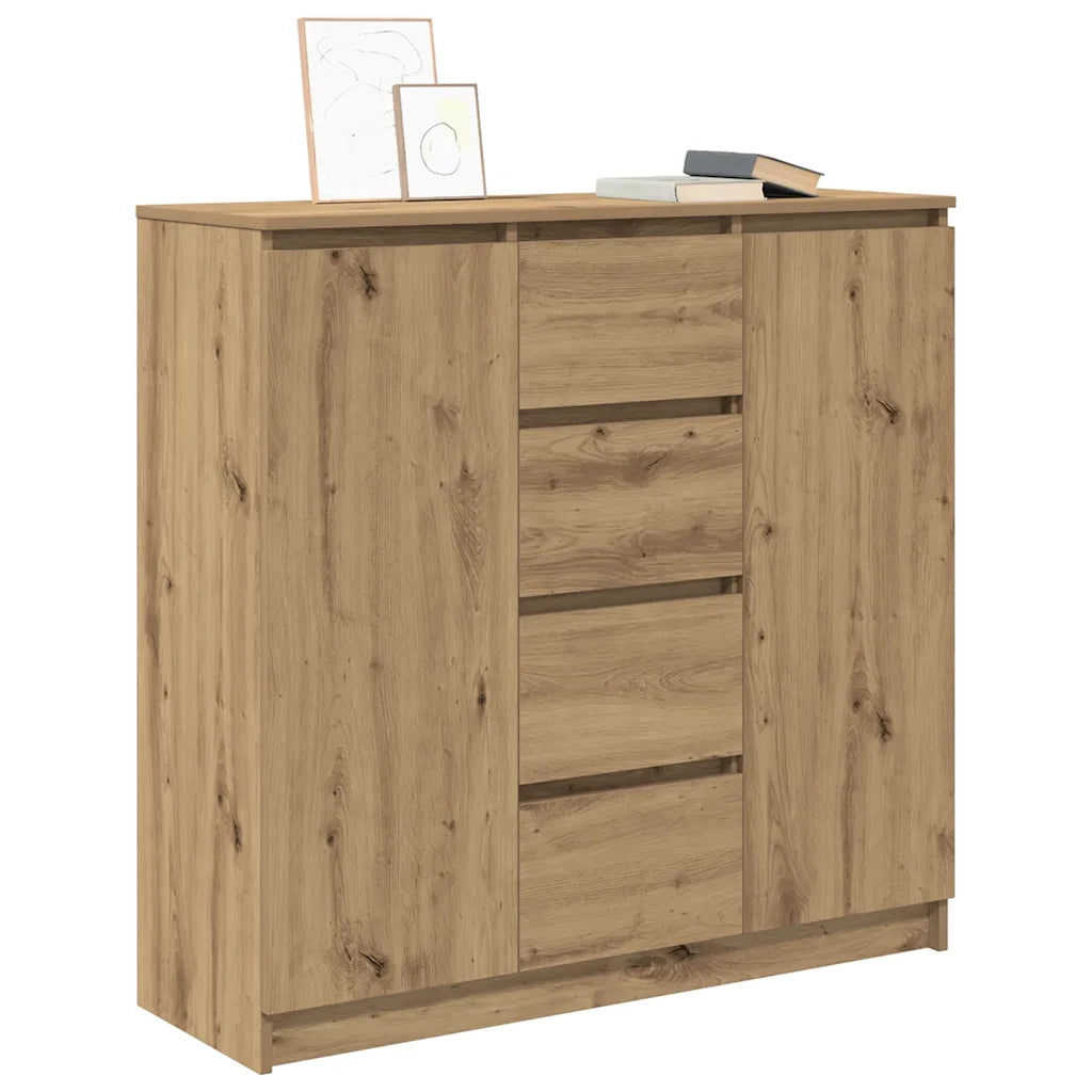 Credenza con Cassetti Rovere Artigianale 100,5x35x98,5 cm 3328461