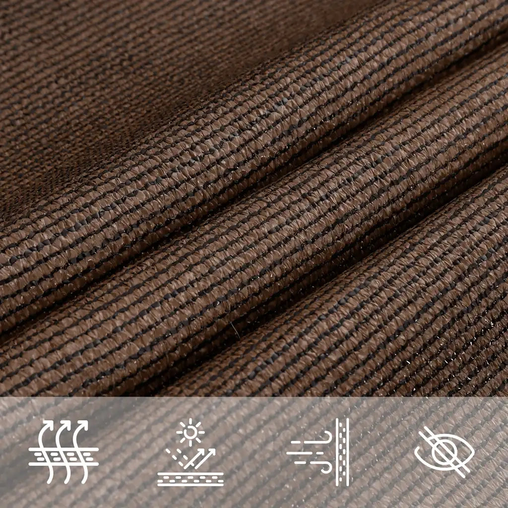Vela Parasole 160 g/m² Marrone 6x6 m in HDPE 311774