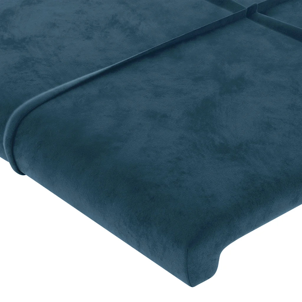 Testiera Blu Scuro 90x5x118/128 cm Velluto 3116372