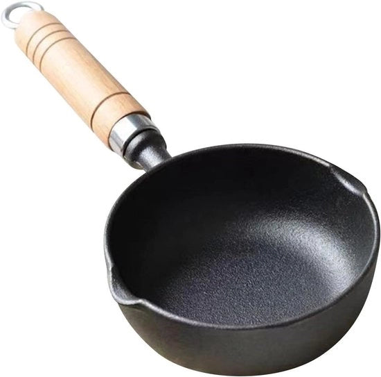 Gietijzeren Olieverwarmer Mini Pan per Uova Fritte e Omelette - Fornello per Burro per Cucina di Famiglia - Pentola Multifunzionale