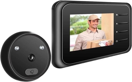 Risuoneratore di porta Telecamera di porta Telecamera di porta con monitor a schermo piatto Visibilità notturna digitale Live View Installazione in pochi minuti