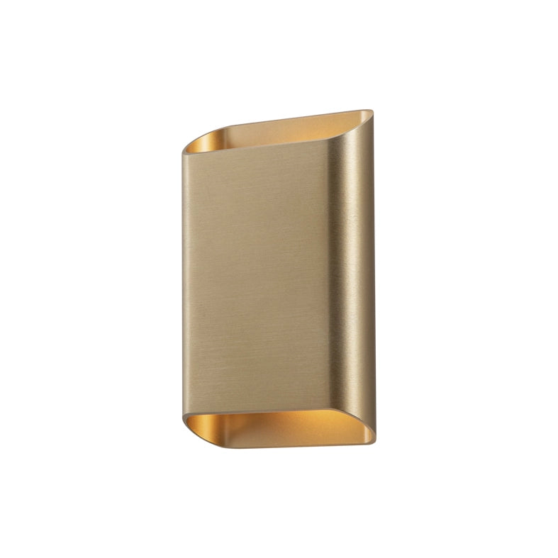 PLAK Applique a Parete LED 14W IP65 Biemissione 3000K CRI90 in Metallo Finitura Oro - Illuminazione di Design per Interni Rossini Group