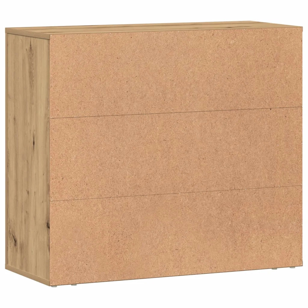 Credenza | Madia | Buffet da pranzo | Armadio da pranzo Rovere Artigianale 80x33x70 cm in Truciolato