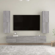 Mobile Porta TV a Parete Grigio Sonoma 30,5x30x110 cm 826678