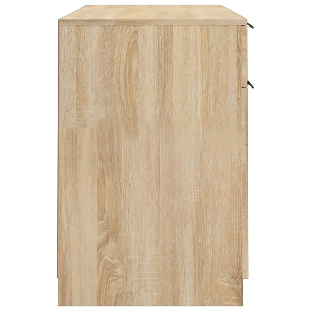 Scrivania con Mobile Laterale Rovere Sonoma Legno Multistrato 3115910