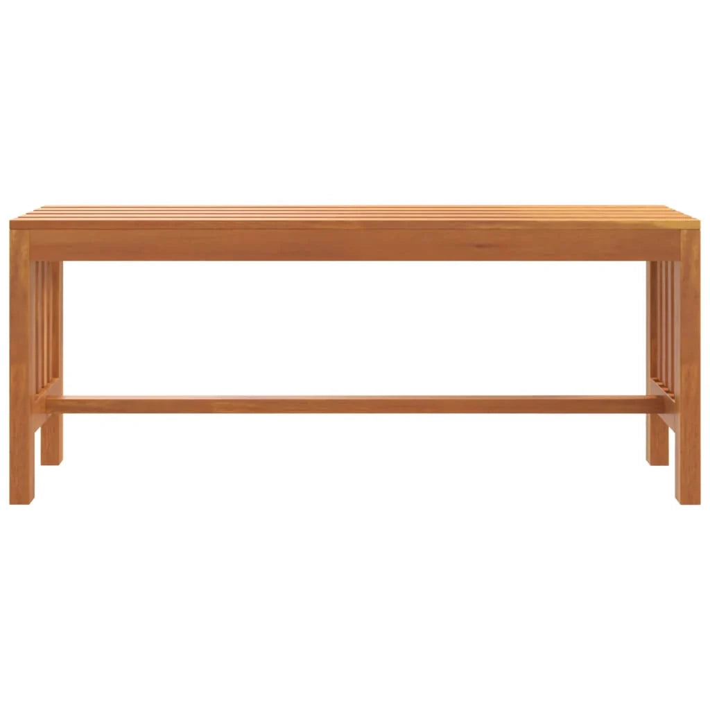 Panca da giardino mobili da esterno terrazza 110 x 35 x 45 cm legno massello di eucalipto 02_0011174