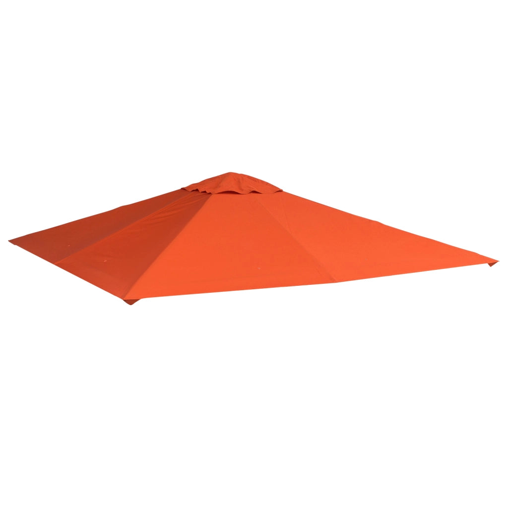 EasyComfort Tetto Di Ricambio 3x3m Arancione per Gazebo da Giardino in Poliestere con Fori di Ventilazione