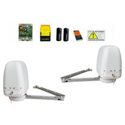 KIT AUTOMAZIONE APRI CANCELLO BATTENTE BATTENTI A BRACCI ARTICOLATI 230V SNODATI