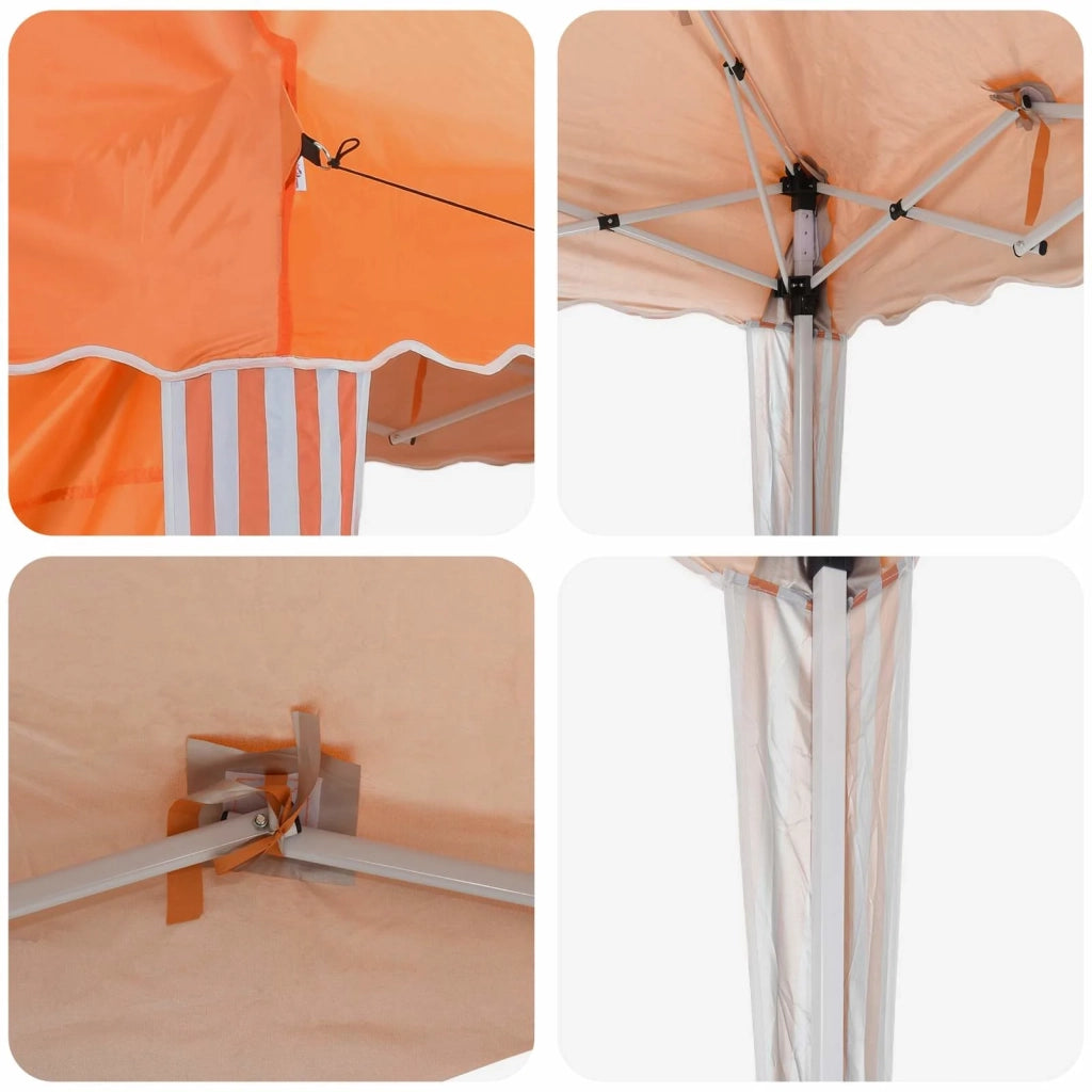 Tenda per feste a pop-up 575 x 289 x 245 cm Arancione 42019800