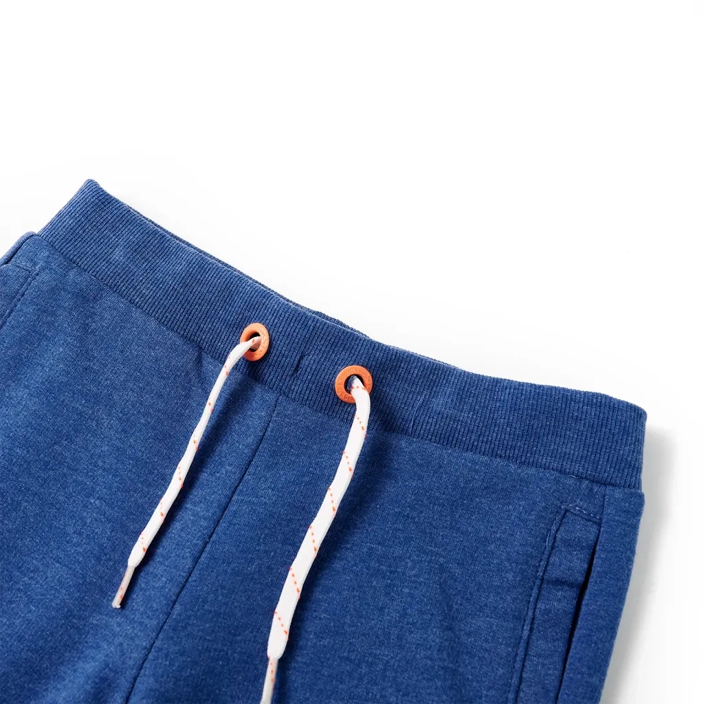 Pantaloncini per Bambini con Coulisse Blu Scuro MÃ©lange 128cod mxl 110751