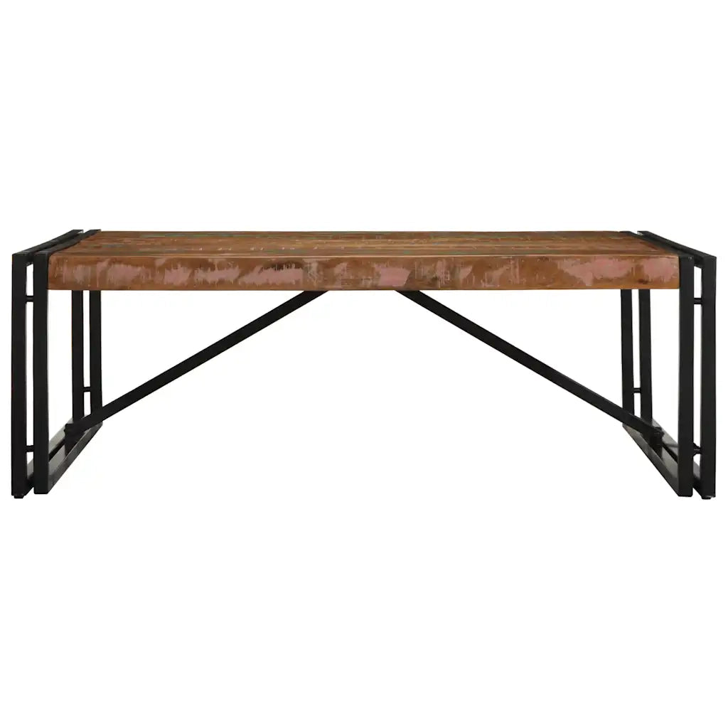 Tavolino Salotto Multicolore 100x100x35 cm Legno Recupero