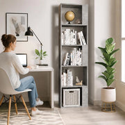 Bookshelf/room Divider, Concrete Grey, 45x24x159 Cm, Wood-based Material