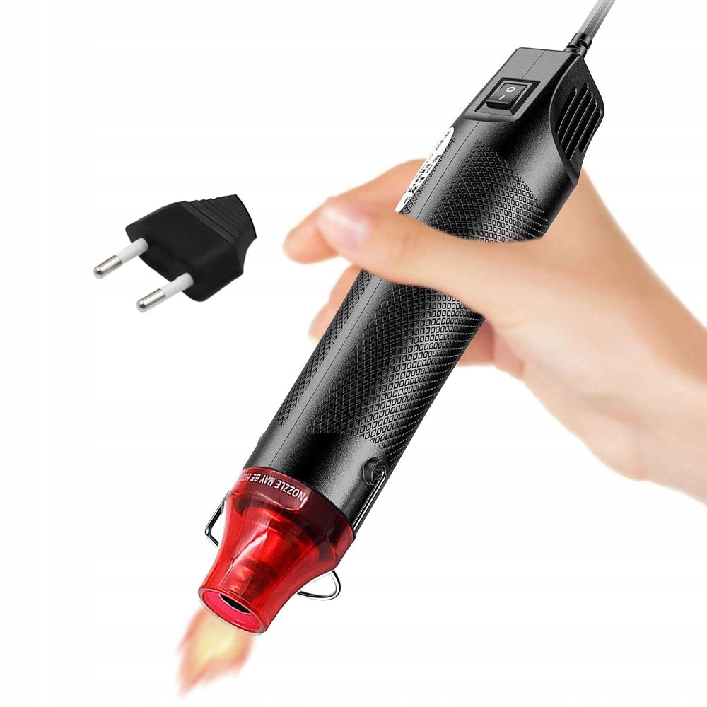 Mini Pistola Termica Hot-air 300W con Set di Tubetti Termorestringenti 127 Pezzi – Potenza 300W, Temperatura Max 170°C