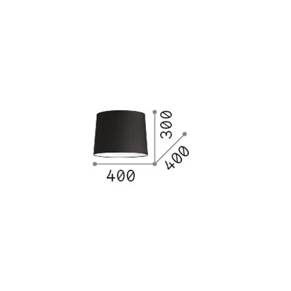 Paralume Cono Set Tessuto Bianco D40