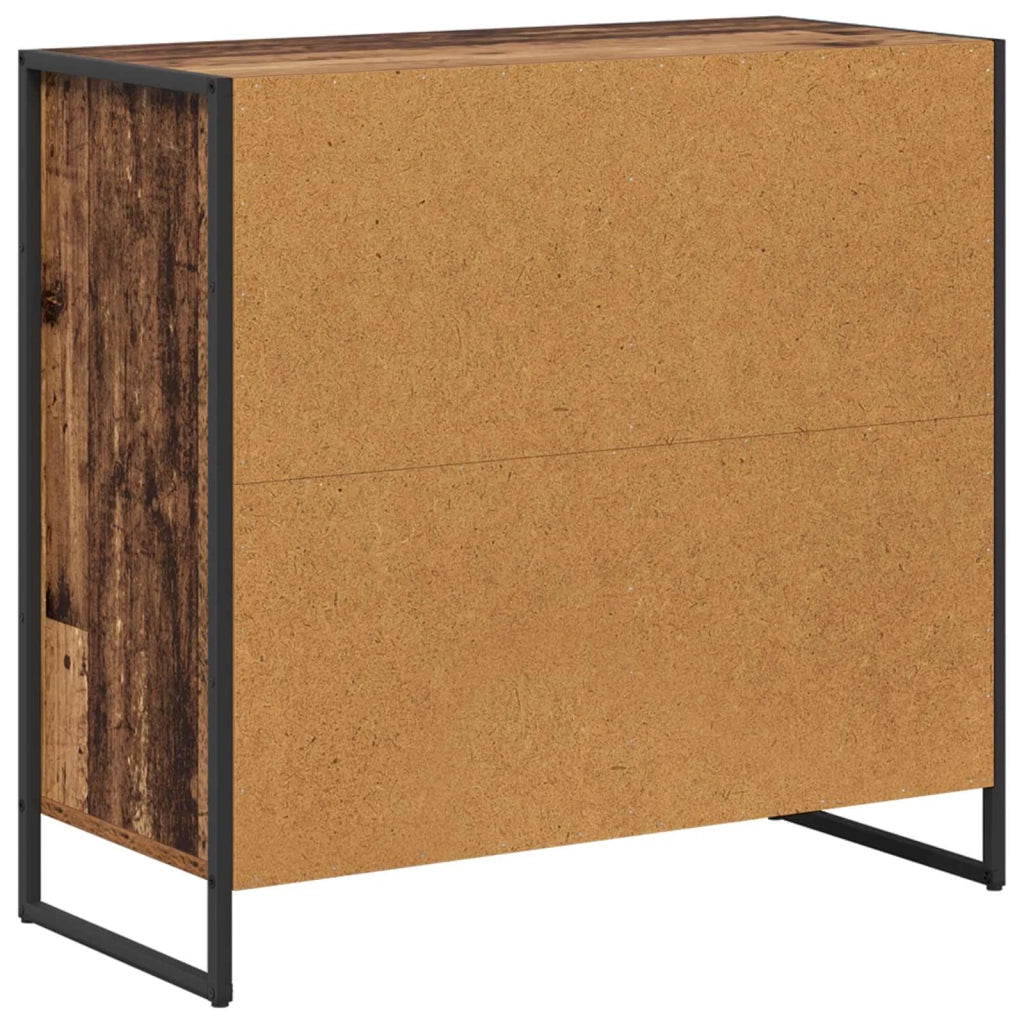 Mobile laterale Legno vecchio 79 x 36 x 75 cm Legno multistrato