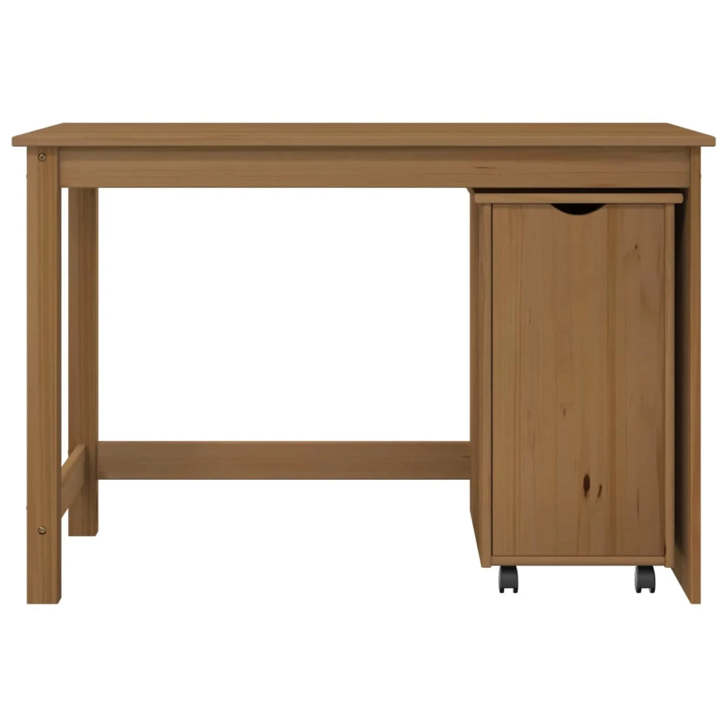 Set di Scrivania e Armadietto 2 pz Marrone Miele 3438780