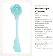 Borsetto per pulizia viso in silicone - Pulizia profonda - Capociglia flessibile - Manico comodo - Materiale morbido - Adatto per maschera per viso - Spazzola per pulizia