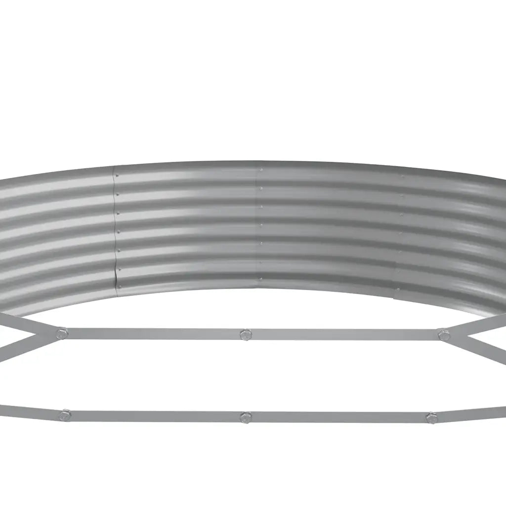 Vaso Giardino Acciaio Verniciato Polvere 600x140x36cm Antracite cod mxl 66890