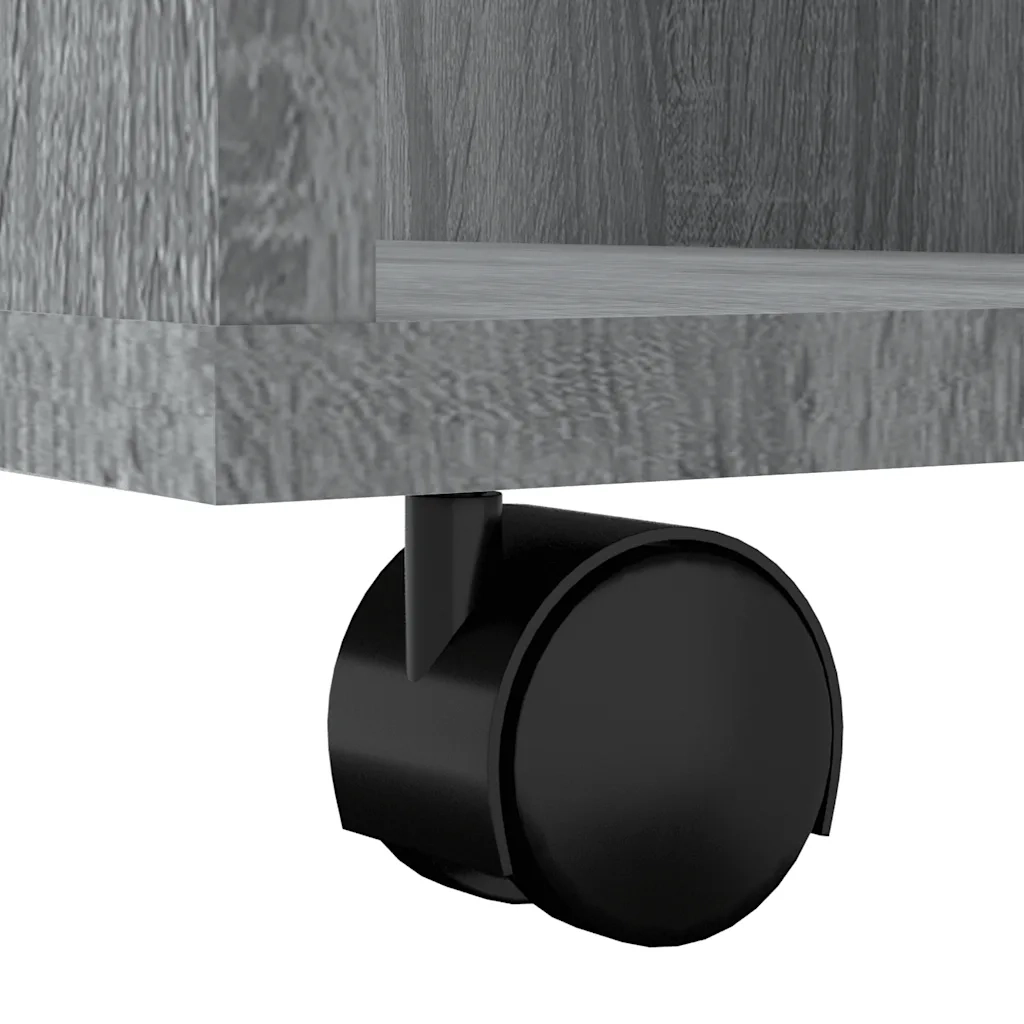 Armadietto con Ruote Grigio Sonoma 60x53x72cm Legno Multistrato 815970
