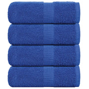 Asciugamani Ospiti 4 pz Blu 30x50 cm 360 g/mÂ² 100% Cotone