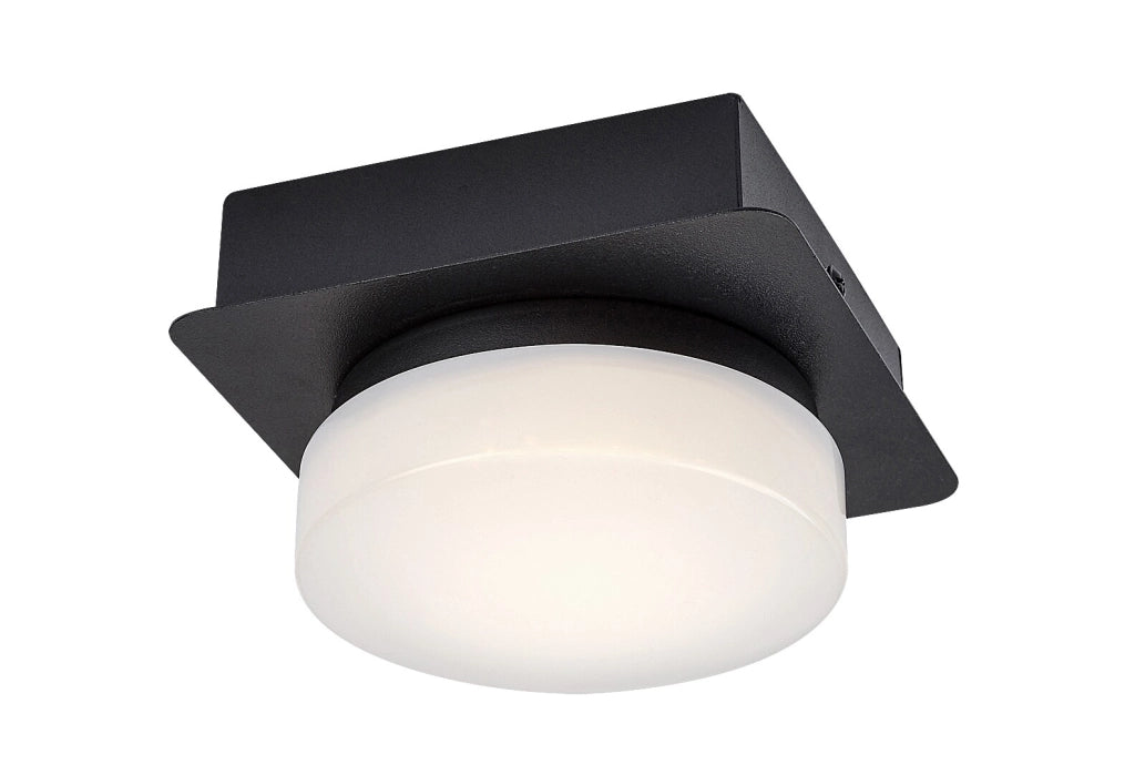 Spot plafoniera LED 5W 4000K IP44 nero Rabalux Attichus
