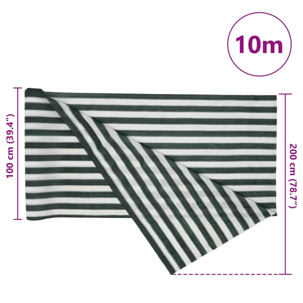 Rete per Privacy Verde e Bianco 2x10 m in HDPE 195 g/m2 CFW1149689