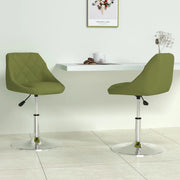 Sedie da Pranzo Girevoli 2 pz Verde Chiaro in Velluto 335285