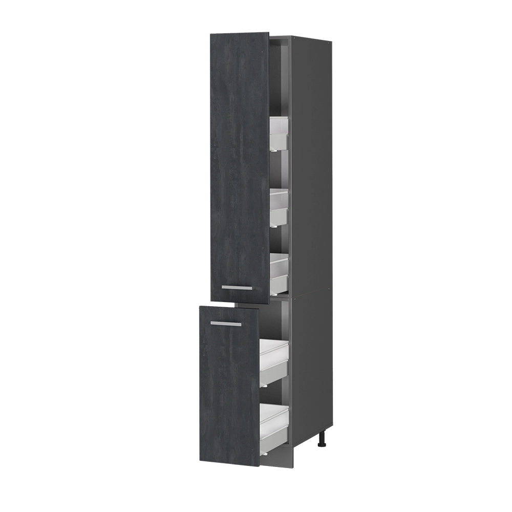 Vicco Armadio da farmacia Calcestruzzo nero 30 cm