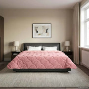 Duvet Invernale Rosa 200 x 240 cm Microfibra e Fleece Teddy