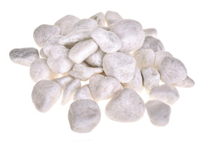 Set Sassolini Artificiali Decorativi Bianchi 10 kg Misure 2 3 cm