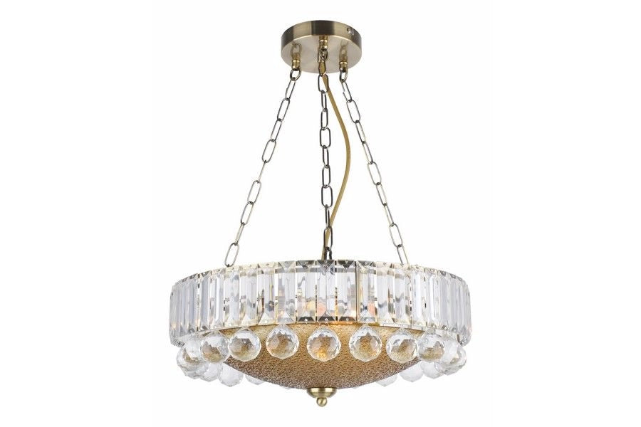Lampadario cristallo rotondo glamour Irsina Ø40 3xE27 Reality
