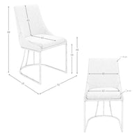 Sedia in tessuto grigio